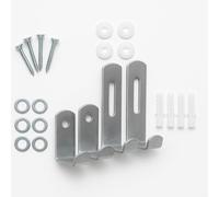 Large Picture Hanging Kit with Clips, Screws & Wall Plugs - Solid Wall & Plasterboard Picture Mirror Frame Hanging Kit - Adjustable Heavy Duty Brackets for Home Décor