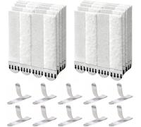 Large Picture Hanging Strips Heavy Duty, 30 Pairs Picture Canvas Hanger No Nails Photo Frame Stickers for Wall,Damage Free Adhesive Poster Refill Mounting Strips Double Side Hook Loop Mounting Tapes