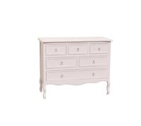 Large Pink 6 Drawer Chest Of Drawers - Victoria Pink Range Melody Maison Pale Pink One Size