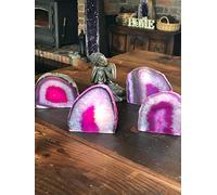 Large Pink Agate End Microcrystalline Quartz Tealight Candle Holder Ornament Gift