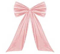 Large Pink Bow, Giant Bow Ribbon Tie Birthday Decorations, Bows Wall Decor, Big Satin Bow Backdrop Themed Room for Wedding Baby Bridal Shower Bachelorette Party Supplies Christmas Tree Decorative