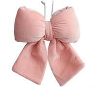 Large Pink Fabric Bow Ornament 28cm Holiday Tree Decor(Medium)
