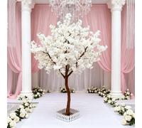 Large Pink Wishing Tree with Realistic FlowersPerfect for Christmas Indoor/Outdoor Decor Restaurants Malls Home Office Parties Weddings2.5ft x 2.5ft