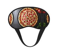 Large Pizza Print Blackout Sleep Mask â€“ Comfortable Eye Cover, Adjustable Elastic Band, Perfect for Travel, Nap, Meditation