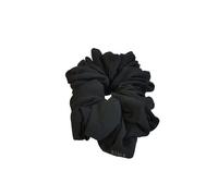Large Plain Color Chiffon XL Jumbo Hair Scrunchies For Hair Ponytail Holder Bobbles Elastic Colorful Oversized Giant Scrunchy Hair Bands Ties (BLACK)