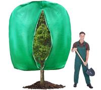 Large Plant Covers Freeze Protection, 83"x71" Winter Tree Covers with Zipper Drawstring Thickened Frost Blanket Cloth Outside Plants Wrap Bag Garden Covers for Potted Plants Shrubs Flower Fruit Tree