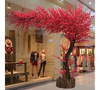 Large Plant Japanese Artificial Cherry Blossom Trees Fake Trees Handmade Tree With Base Indoor Outdoor Home Office Party Wedding 1.2x0.8m/3.9x2.6ft