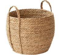 Large Plant Pots Outdoor Basket Indoor .8x10. "woven Wicker Round Plant Basket with Handle Basket 2025 (Khaki, One Size)