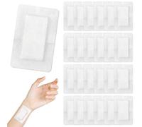Large Plasters for Wounds,25-Piece Large Dressings for Wounds,Adhesive Wound Dressings,10x15 cm Dressings for Daily Skin Surface Protection & Outdoor Household,Non-Woven Fabric with Cotton Core