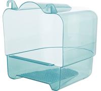 Large Plastic Attachable Bird Bath For Budgie Canary Finch 15 × 16 × 17 cm