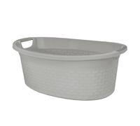 Large Plastic Basin 60L Washing Bowl with Handles Oval Launry Basket Sturdy HQ