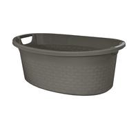Large Plastic Basin 60L Washing Bowl with Handles Oval Launry Basket Sturdy HQ