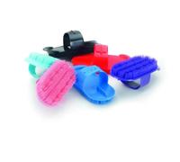 large plastic curry comb - purple