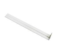 Large Plastic Fascia Board Straight Butt Joint White 400mm Square Edge Profile