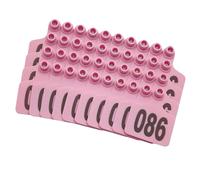 Large Plastic Livestock Ear Tags for Cattle, Sheep, Goats - Numbered 001-500 - 100pcs - Durable Identification Tags for Farm Animals