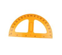 Large Plastic Protractor for School Math Classroom - Geometry Tool for High & Middle School