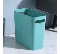 Large Plastic Trash Can Colorful Waste Bin Outdoor Garbage Container Versatile for Bathroom Closet Home Storage Bright Orange Durable Design (Green)