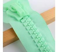 Large Plastic Zipper #20 Super Heavy Duty Zippers 25cm Long with 2pcs for DIY Sewing (#20-l-green-2pcs)