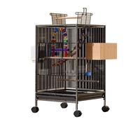 Large Play Top Bird Cage with Stand, Spacious Indoor Habitat for Parakeets, Parrots, Conures, Lovebirds, and Cockatiels