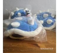 Mario Kart Spiny Blue Shell Plush Toy 40 cm, Nintendo and Mario Merchandise for Retro Gaming Fans, Clip-on Toy and Desk Gadgets and Gaming Desk Access