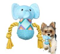 Large Plush Elephant Cuddle Toy for Dogs as Elephant | Interactive Toy with Bite Ring for Puppies When Bored to Play in Home and Garden for
