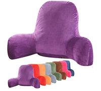 Large Plush Reading And TV Relax Pillow - Perfect for Adults, Teens, and Kids - For Bed Rest, Arm, Back, Pregnancy Lumbar & Head Neck Coccyx Lower Back Support Cushion F, 58x40x25cm