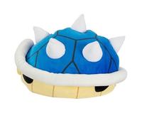 Mario Kart Spiny Blue Shell Plush Toy 40 cm, Nintendo and Mario Merchandise for Retro Gaming Fans, Clip-on Toy and Desk Gadgets and Gaming Desk Access
