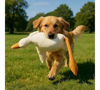 Large Plush White Duck Dog Toys, White Duck Dog Toy, Realistic Goose Design Dolls Suitable for Dogs Chew and Play Best, for Small, Medium and Large Dogs (50cm)