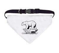 Large 'Polar Bear On Iceberg' Dog/Cat/Pet Bandana (PD00061230)