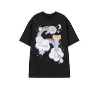 (Large) Polly Pocket Short Sleeved T-Shirt (Womens Black)