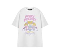 Polly Pocket White Pollyville Short Sleeved T-Shirt Womens