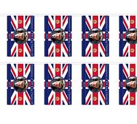 Large Polyester 20m/66ft Bunting King Charles III Portrait 48 Union Jack Flags King's Coronation Celebration Banner Royal Family UK British Street Party Decoration