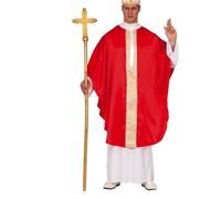 Large Pope Prop Bishop Gold Cross Staff