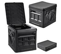 Large Portable Toilet for Camping - Folding Portable Potty with Lid & Reusable Toilet for Adults,Collapsible Luggable Loo for Camping/Travel/Car/Hiking/Outdoor/Car/RV & Emergency Use