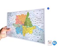 Large Postcode Map of London Postal District Area (Size A4 Laminated) ECOMAP - Waterproof Card [map] [Sep 01, 2024]