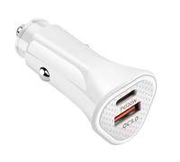 Large Power 38 W Car Chargers Double USB Ports Long Chargers Plastic for Efficient and Safe Charging for Double Connection Fast Chargers