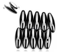 Large Powerful Rattle Magnets Spinning Buzzing Snake Eggs,Hematite Zingers,Educational Science Toy,Great Stress Relief for Autism,ADD,ADHD & OCD,Refrigerator Or Neat Party Gift,Office Magnets (10)