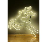 (Large Prancing Reindeer) Christmas Neon LED Rope Light Silhouettes 8 Styles