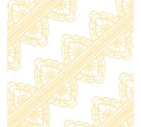 Large Pre-Made Ready to Use Edible Cake Lace Applique Borders Cream Yellow 14-inch 10-Piece Set