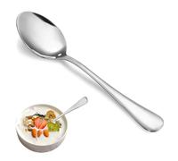 Large Premium Silverware Set, 16 Pcs 6.7" Teaspoons, 18/10 Stainless Steel - Mirror Finish & Dishwasher Safe
