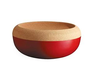 Large Preserving/Fruit Bowl, Ceramic, Rouge Grand Cru, 35,5 x 35,5 x 16 cm