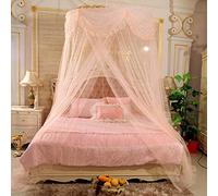 Large Princess Dome Mosquito Net Double Bed Canopy Dome Diameter 1.35M Lace Hanging Bed Tent Country Style for Single to King Size Beds Ideal for Bedroom Decorative-Jade