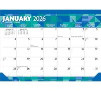 Large Print | 2026 17 x 12 Inch Monthly Desk Pad Calendar | BrownTrout | Easy to See Large Font