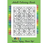LARGE PRINT Adult Christmas Coloring Book: Mandala and Stained-glass quotes