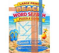 Large Print Beach Word Search Puzzle Book: Seaside Escape - Volume 2