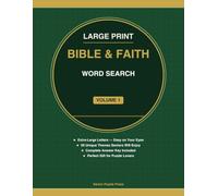 Large Print Bible & Faith Word Search: 50 Scripture-Inspired Puzzles in Extra-Large Print - A Gift for Believers (Large Print Bible & Faith Word Search - Number 1)