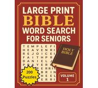 Large Print Bible Word Search: Bible Word Search for Seniors, 200 Puzzles, Scripture Word Search, Senior Activity Book, Bible Hymn Word Search (Large Print Bible Puzzles)