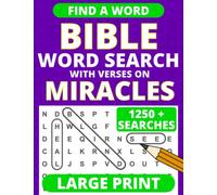 Large Print Bible Word Search - with Verses on Miracles