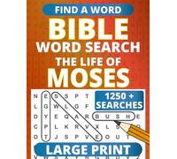 Large Print Bible Word Search: with Verses on the Life of Moses