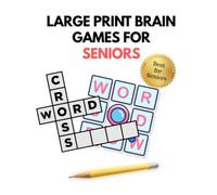 Large Print Brain Games for Seniors: Number Search & Crossword Puzzles - Large, Bold Print for Easy Reading